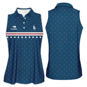 Women Tennis Sport Ralph Lauren US Open Tennis Short Polo Shirt All Over Prints QTUSTM26724A1RLPL