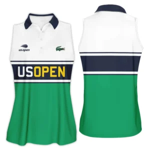 Women Tennis Sport Lacoste US Open Tennis Short Polo Shirt All Over Prints QTUSTM26724A2LCPL