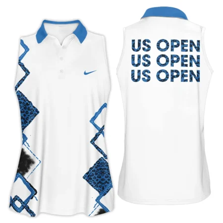 Blue Color Sport Tennis Nike US Open Tennis Sleeveless Polo Shirt All Over Prints QTUSTM26724A4NKSPL