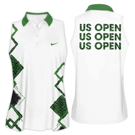 Green Color Sport Tennis Nike US Open Tennis Sleeveless Polo Shirt All Over Prints QTUSTM26724A4NKSPL