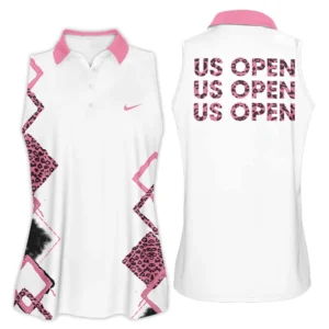 Pink Color Sport Tennis Nike US Open Tennis Sleeveless Polo Shirt All Over Prints QTUSTM26724A4NKSPL