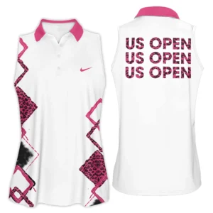 Light Pink Color Sport Tennis Nike US Open Tennis Sleeveless Polo Shirt All Over Prints QTUSTM26724A4NKSPL