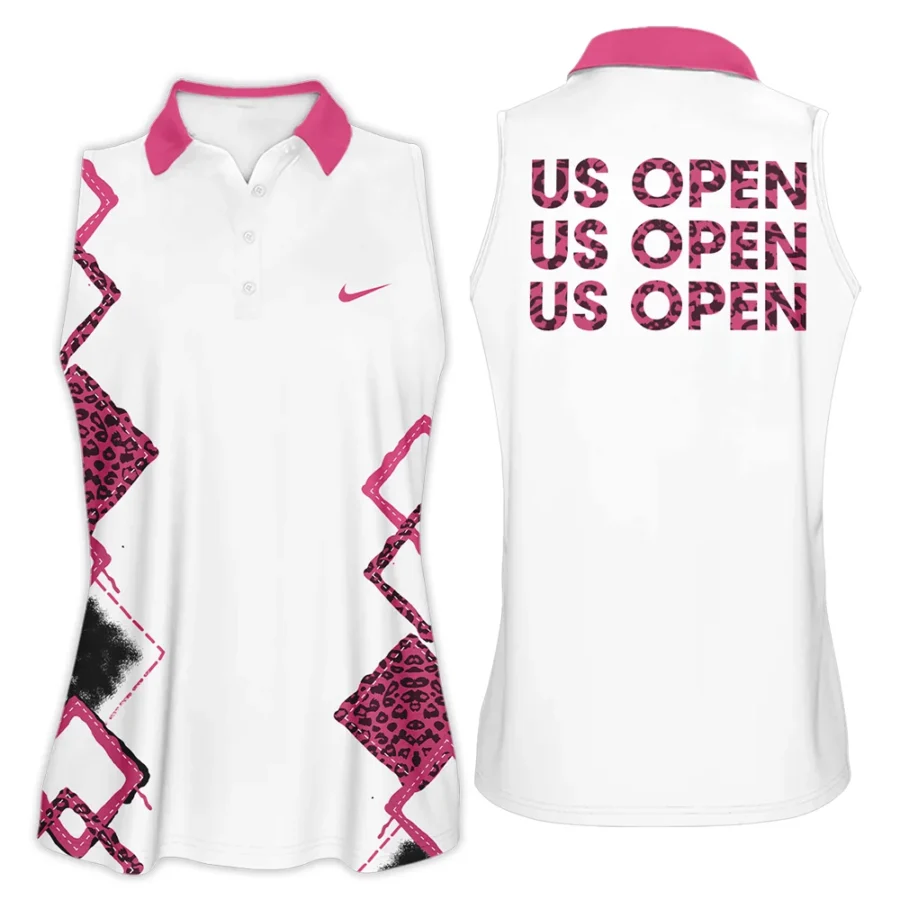 Pink Color Sport Tennis Nike US Open Tennis Sleeveless Polo Shirt All Over Prints QTUSTM26724A4NKSPL