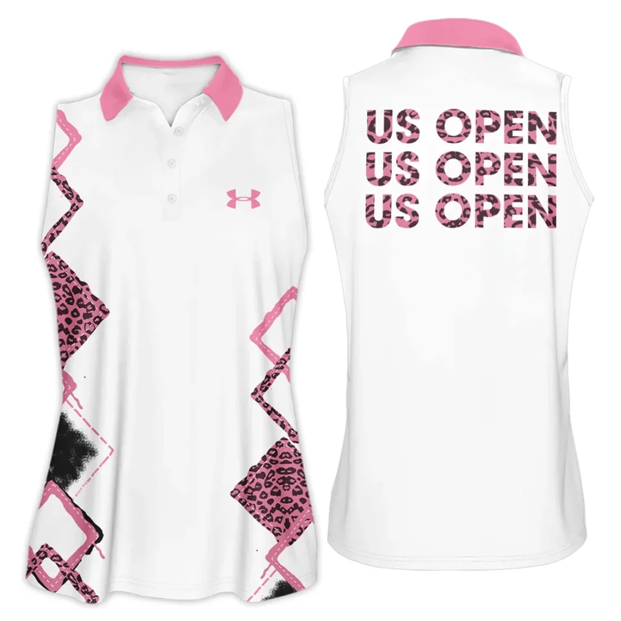 Light Pink Color Sport Tennis Ralph Lauren US Open Tennis Sleeveless Polo Shirt All Over Prints QTUSTM26724A4RLSPL