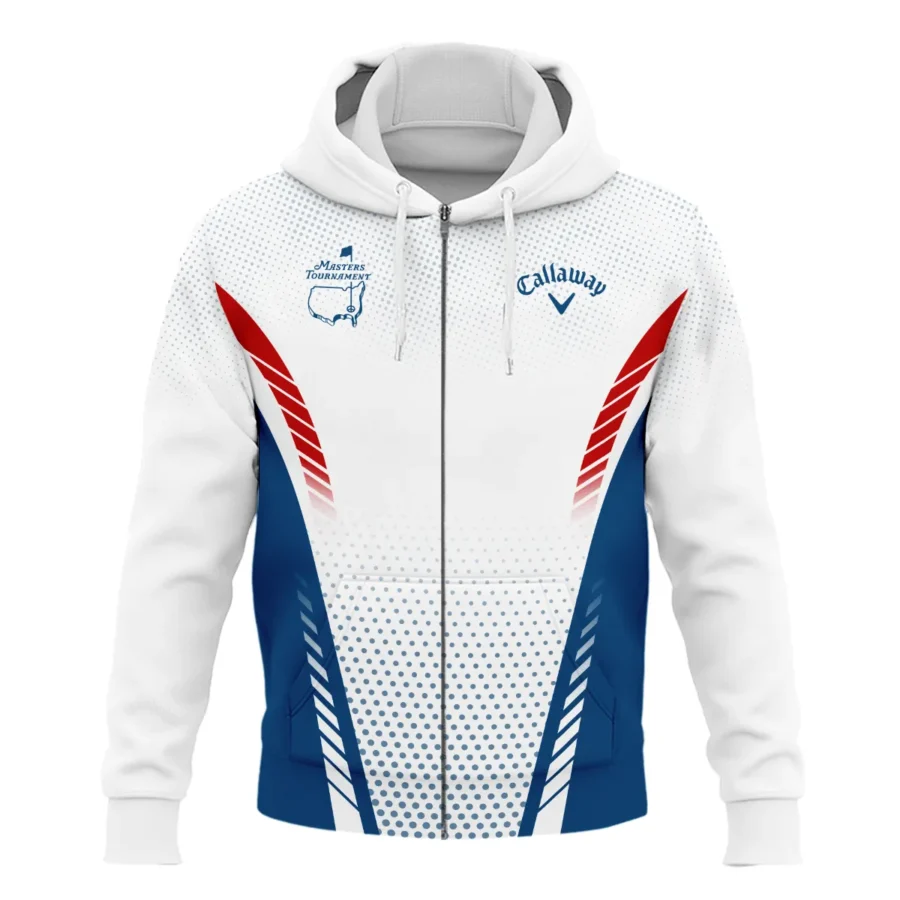 Collab Release Red White Blue Callaway Masters Tournament Zipper Hoodie Shirt All Over Prints BLMT220724A1CLWZHD