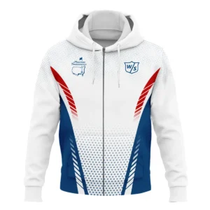 Collab Release Red White Blue Wilson Staff Masters Tournament Quarter-Zip Jacket All Over Prints BLMT220724A1WSSWZ