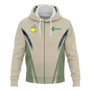 Collab Release Tan Green Cleveland Golf Masters Tournament Quarter-Zip Jacket All Over Prints BLMT220724A3CLESWZ