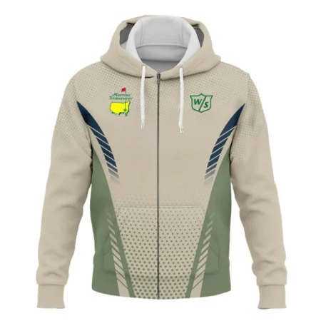 Collab Release Tan Green Wilson Staff Masters Tournament Zipper Hoodie Shirt All Over Prints BLMT220724A3WSZHD