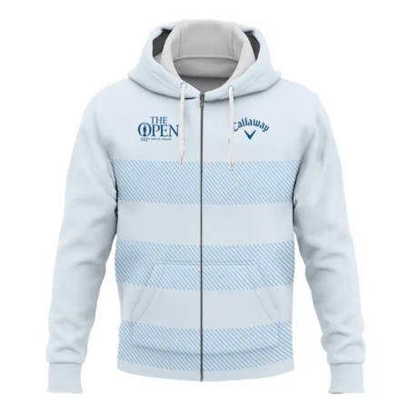 Special Release Callaway 152nd Open Championship Light Blue Background Line Pattern Zipper Hoodie Shirt All Over Prints HOTOP100724A01CLWZHD