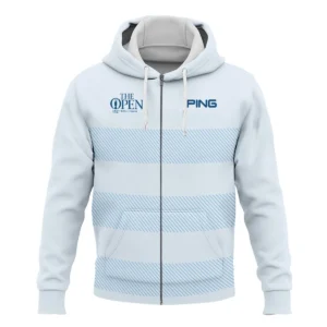 Special Release Ping 152nd Open Championship Light Blue Background Line Pattern Quarter-Zip Jacket All Over Prints HOTOP100724A01PISWZ