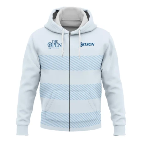 Special Release Srixon 152nd Open Championship Light Blue Background Line Pattern Zipper Hoodie Shirt All Over Prints HOTOP100724A01SRIZHD