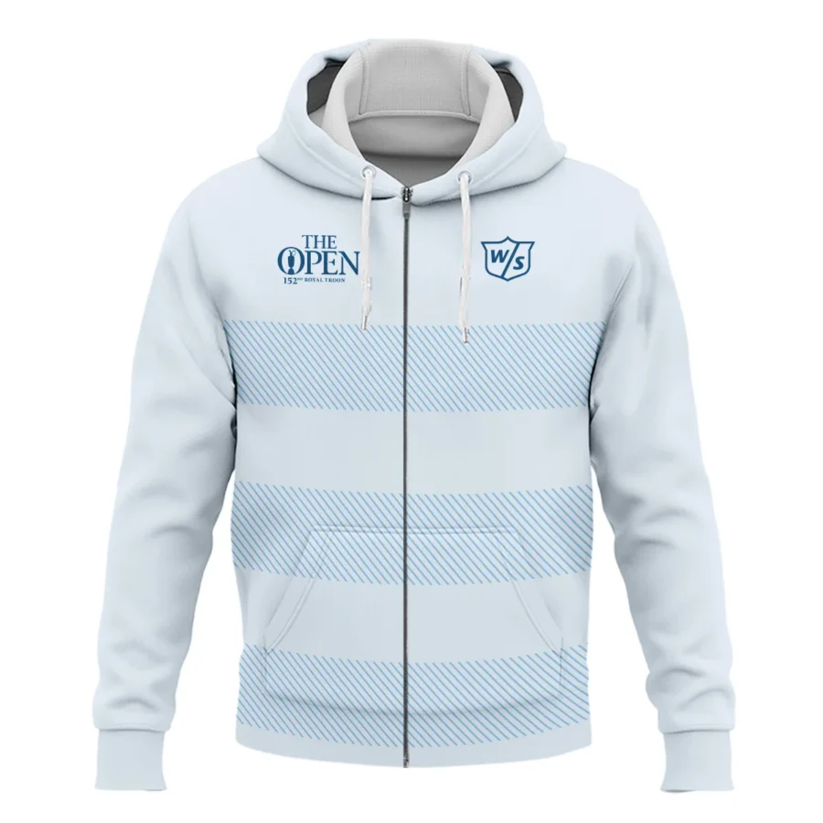 Special Release Wilson Staff 152nd Open Championship Light Blue Background Line Pattern Zipper Hoodie Shirt All Over Prints HOTOP100724A01WSZHD