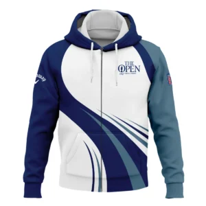 Callaway 152nd Open Championship White Mostly Desaturated Dark Blue Performance Quarter-Zip Jacket All Over Prints HOTOP270624A02CLWSWZ