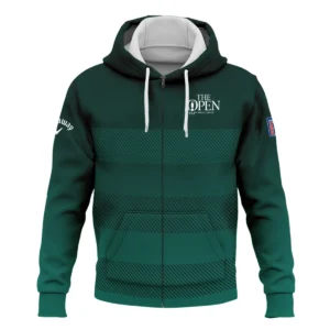 152nd Open Championship Callaway Dark Green Gradient Line Pattern Quarter-Zip Jacket All Over Prints HOTOP280624A01CLWSWZ