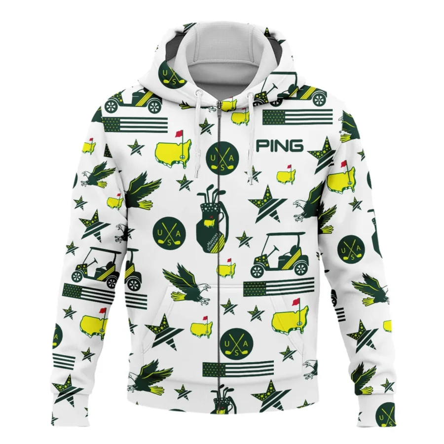 Golf Pattern Green Ping 125th U.S. Open Oakmont Zipper Hoodie Shirt All Over Prints QTMT180724A1PIZHD