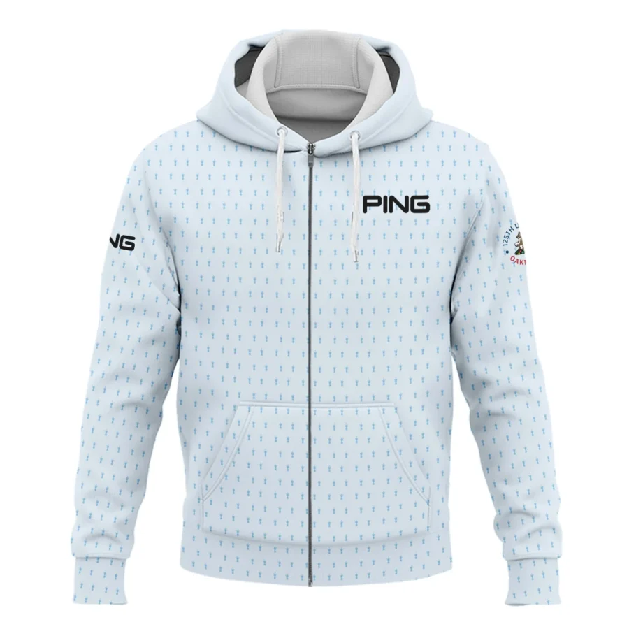 Special Release Light Blue Ping 125th U.S. Open Oakmont Zipper Hoodie Shirt All Over Prints QTUSM8724A2PIZHD