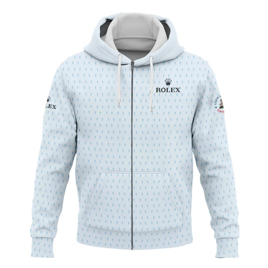 Special Release Light Blue Rolex 125th U.S. Open Oakmont Zipper Hoodie Shirt All Over Prints QTUSM8724A2ROXZHD