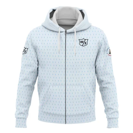 Special Release Light Blue Wilson Staff Golf 125th U.S. Open Oakmont Zipper Hoodie Shirt All Over Prints QTUSM8724A2WSZHD