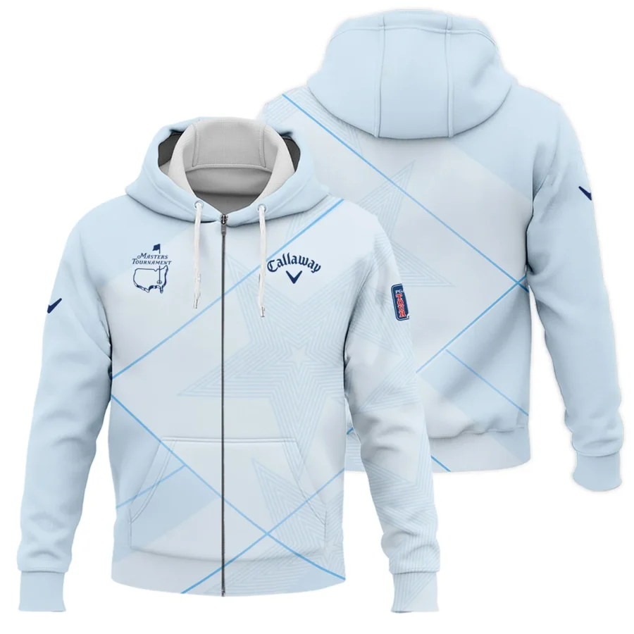 Light Blue Color Callaway Masters Tournament Zipper Hoodie Shirt All Over Prints QTMT2407A1CLWZHD