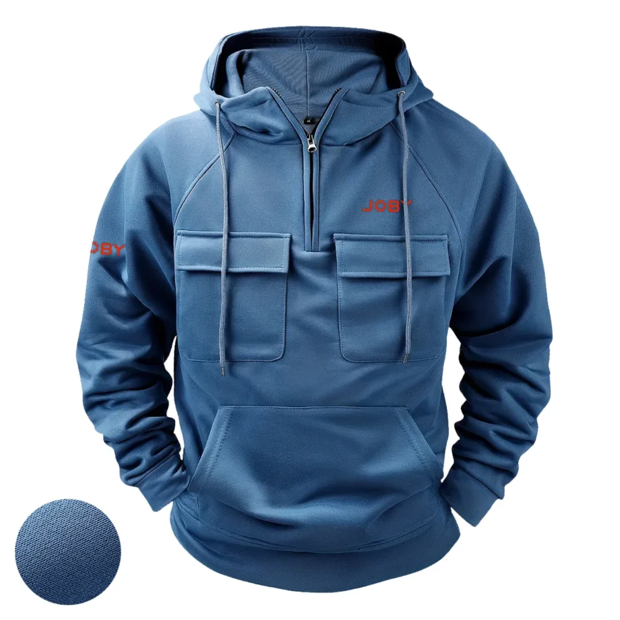 Special Release Nature Photography x Joby Brand Tactical Quarter Zip Hoodie BLNP170724A1JB - Blue