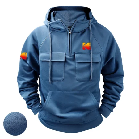 Special Release Nature Photography x Kodak Brand Tactical Quarter Zip Hoodie BLNP170724A1KD - Blue