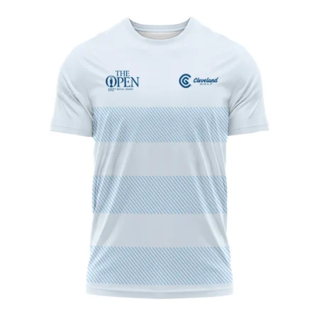 Special Release Cleveland Golf 152nd Open Championship Light Blue Background Line Pattern Performance T-Shirt All Over Prints HOTOP100724A01CLETS