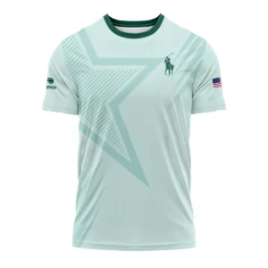 US Open Tennis Under Armour Green Pastel Background Star Line Pattern Polo Shirt Style Classic