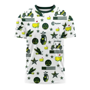 Golf Pattern Green Cleveland Golf Masters Tournament Sleeveless Jacket All Over Prints QTMT180724A1CLSJK