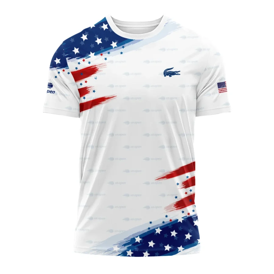 Flag American Lacoste US Open Tennis Performance T-Shirt All Over Prints QTUST260724A2LCTS