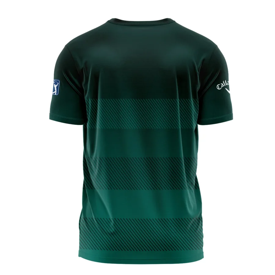 152nd Open Championship Callaway Dark Green Gradient Line Pattern Performance T-Shirt All Over Prints HOTOP280624A01CLWTS