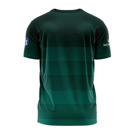 152nd Open Championship Rolex Dark Green Gradient Line Pattern Performance T-Shirt All Over Prints HOTOP280624A01ROXTS