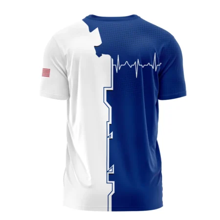 Heartbeat Blue Color Lacoste US Open Tennis Performance T-Shirt All Over Prints QTUST260724A1LCTS