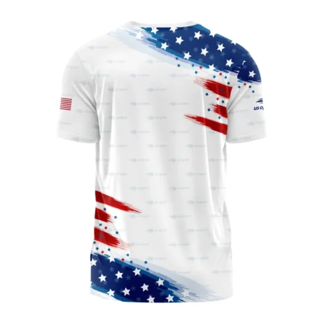 Flag American Lacoste US Open Tennis Performance T-Shirt All Over Prints QTUST260724A2LCTS