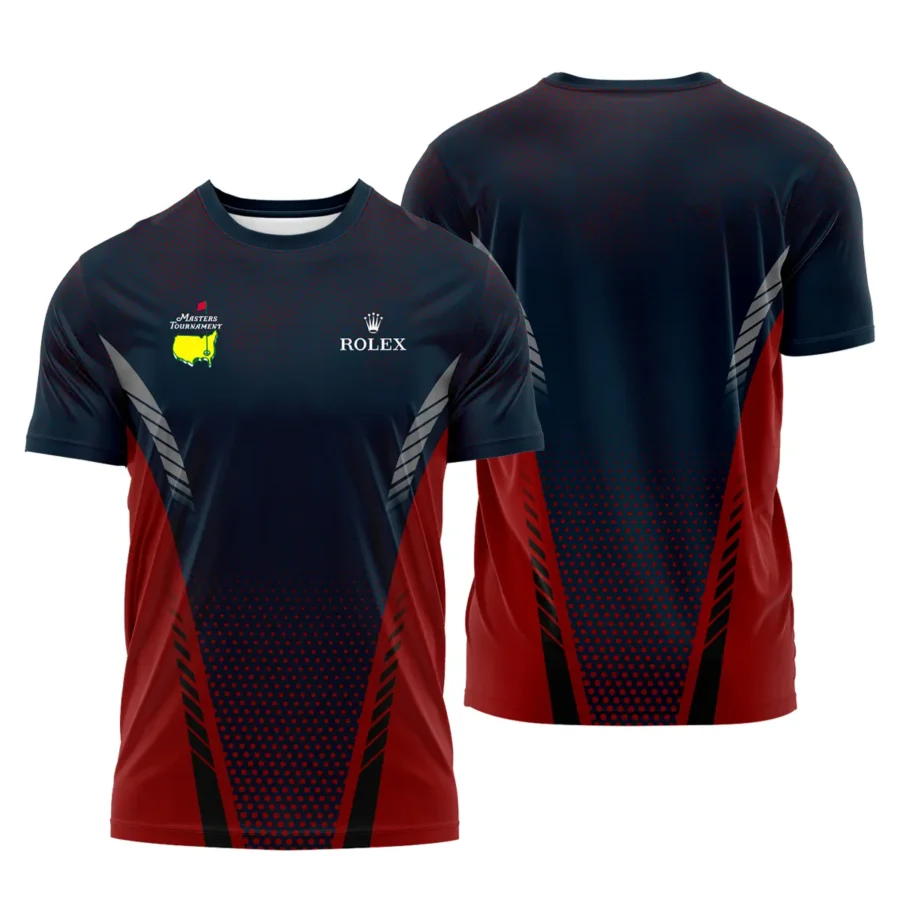 Collab Release Dark Blue Red Rolex Masters Tournament Performance T-Shirt All Over Prints BLMT220724A2ROXTS