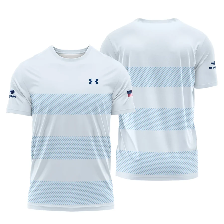 US Open Tennis Light Blue Background Line Under Armour Performance T-Shirt Style Classic