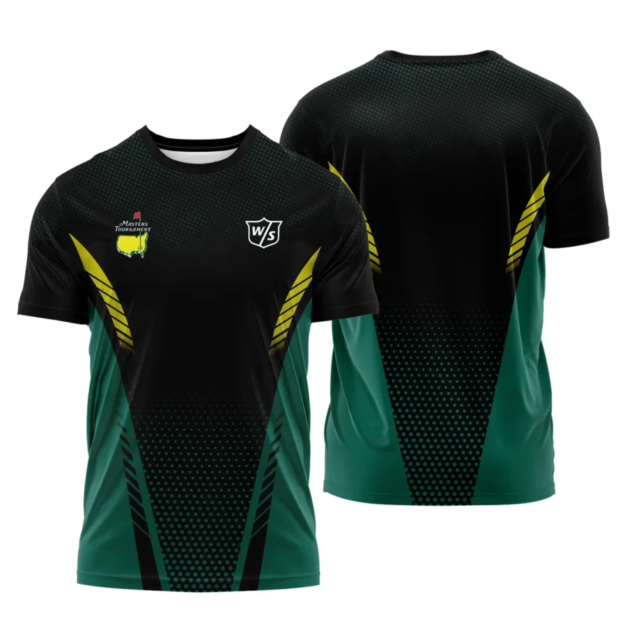 Special Release Green Mix Black Wilson Staff Masters Tournament Performance T-Shirt All Over Prints QTMT130724A1WSTS