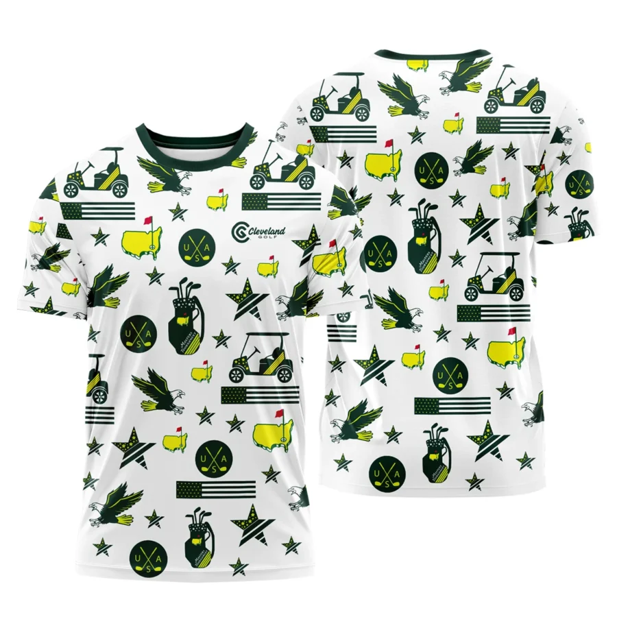 Golf Pattern Green Cleveland Golf Masters Tournament Performance T-Shirt All Over Prints QTMT180724A1CLTS