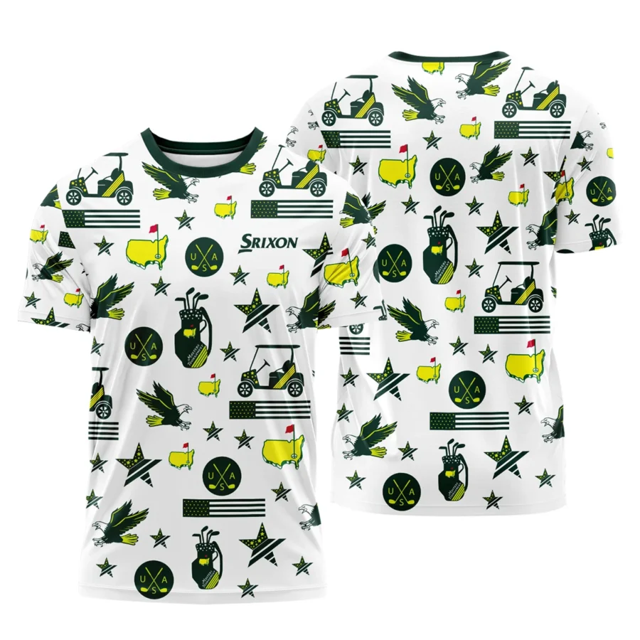 Golf Pattern Green Srixon Masters Tournament Performance T-Shirt All Over Prints QTMT180724A1SRTS