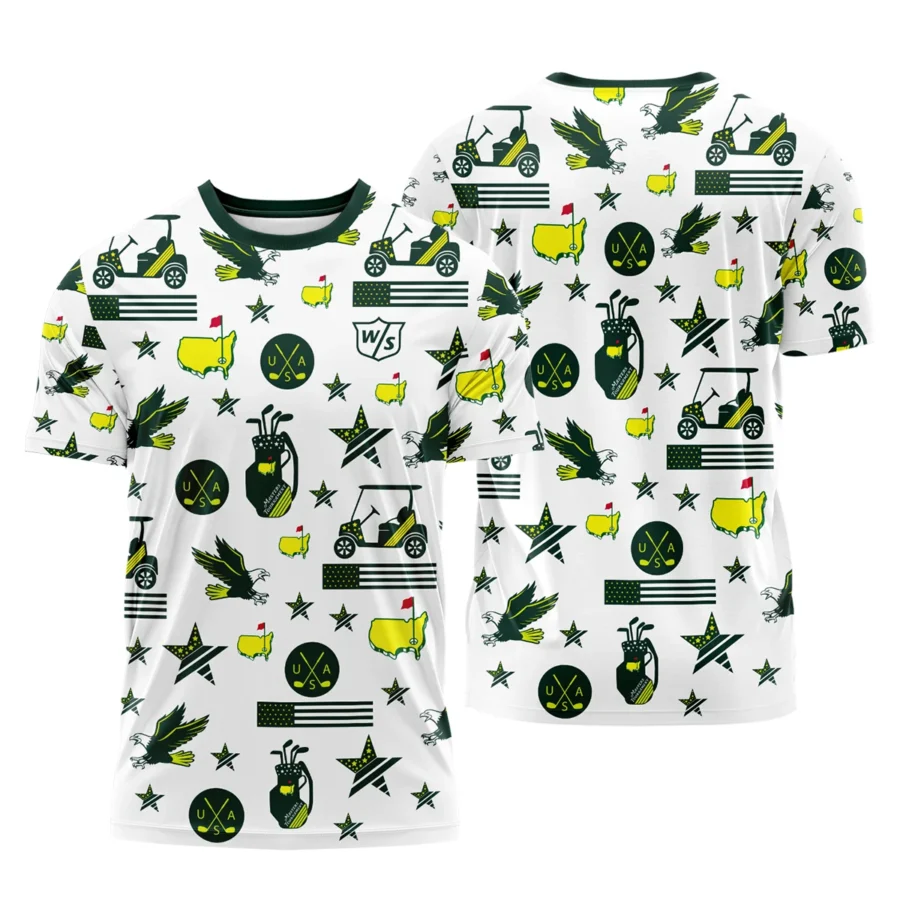 Golf Pattern Green Wilson Staff Masters Tournament Performance T-Shirt All Over Prints QTMT180724A1WSTS