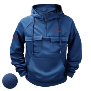 Special Release Nature Photography x Joby Brand Tactical Quarter Zip Hoodie BLNP170724A1JB - Blue