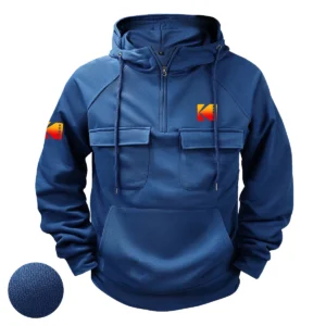 Special Release Nature Photography x Kodak Brand Tactical Quarter Zip Hoodie BLNP170724A1KD - Blue