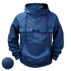 Special Release Nature Photography x Sony Brand Tactical Quarter Zip Hoodie BLNP170724A1SN - Blue