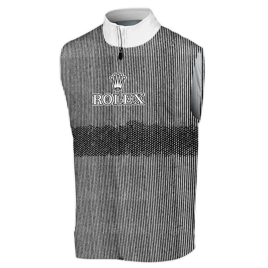 Special Parallel Lines Pattern Sleeveless Jacket Rolex BLG110724A2ROXSJK