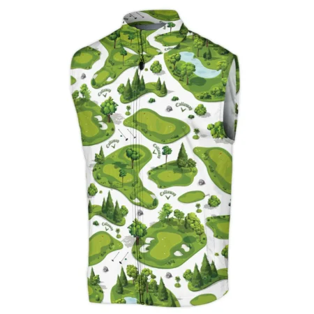 Special Golf Course Pattern Sleeveless Jacket Callaway BLG110724A5CLWSJK