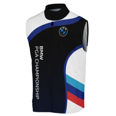 Sleeveless Jacket Cleveland Golf BMW PGA Championship Black Background Halftone Blue Red HOBMW110724A01CLESJK