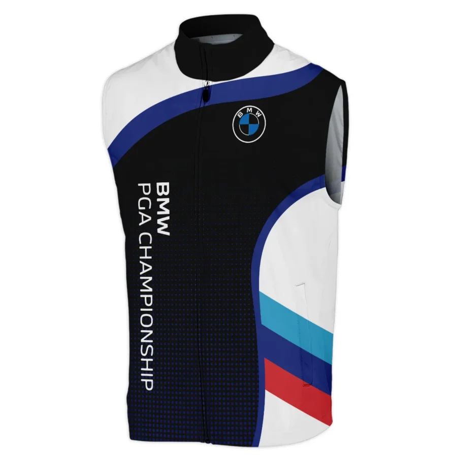 Sleeveless Jacket Callaway BMW PGA Championship Black Background Halftone Blue Red HOBMW110724A01CLWSJK