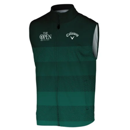 152nd Open Championship Callaway Dark Green Gradient Line Pattern Sleeveless Jacket All Over Prints HOTOP280624A01CLWSJK