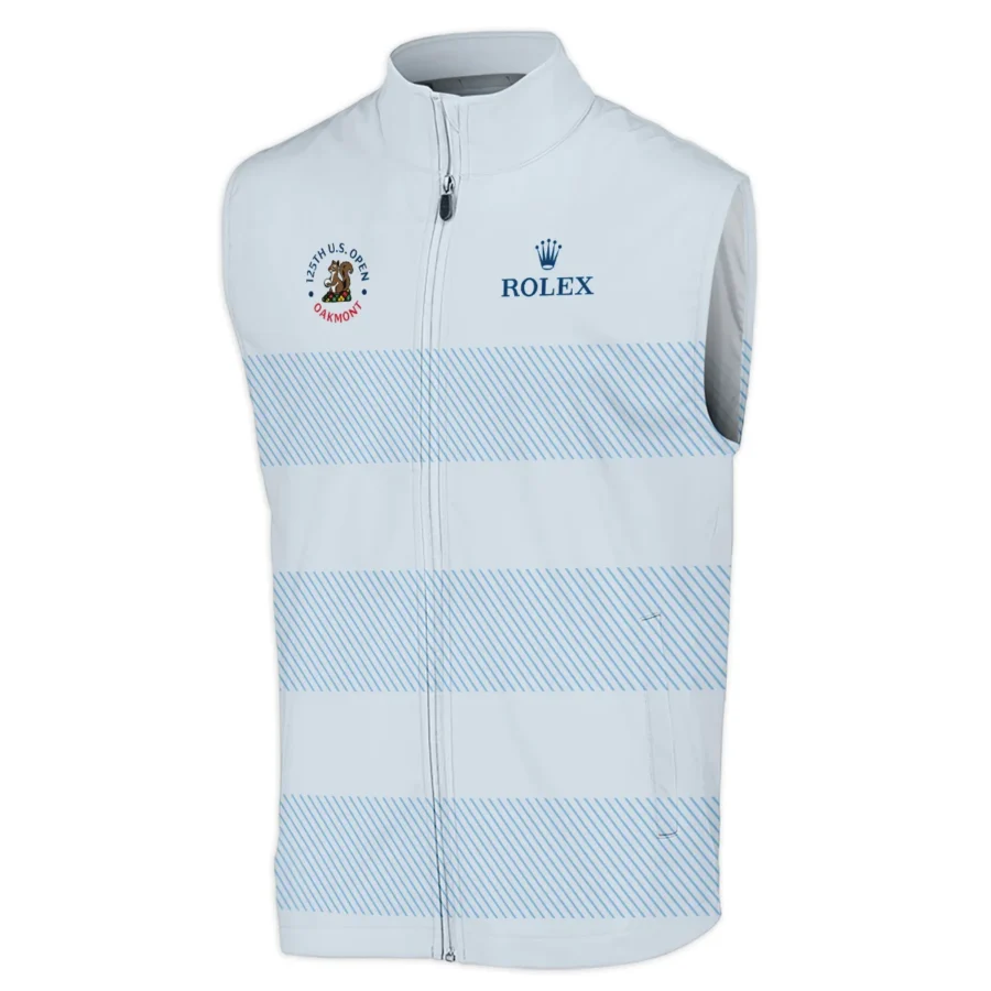 Sleeveless Jacket Rolex 125th US Open Championship Light Blue Background Line Blue HOUSG120724A02ROXSJK