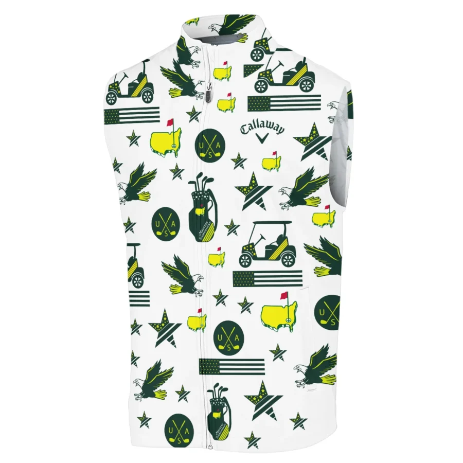 Golf Pattern Green Callaway 125th U.S. Open Oakmont Sleeveless Jacket All Over Prints QTMT180724A1CLWSJK