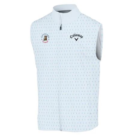 Special Release Light Blue Callaway 125th U.S. Open Oakmont Sleeveless Jacket All Over Prints QTUSM8724A2CLWSJK